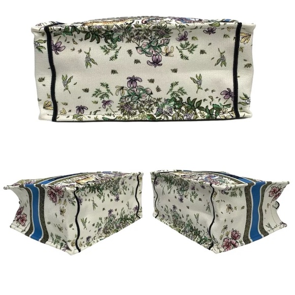 🌸Christian Dior Book Tote Floral Canvas Blue - Picture 3 of 9